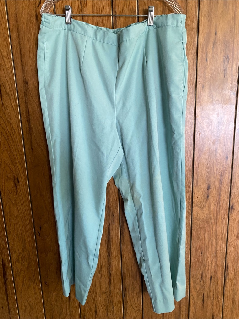 Alfred Dunner Mint Green Straight-Leg Pants
